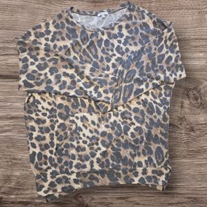 White Birch Animal Print Sweater